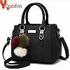 Bijoux - Sac à main avec pendentif et perles, sacoche à bandoulière gaufré pour dames, fourre-tout en boules de cheveux de bon|14,88 €|OKKO MODE