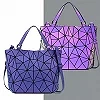 Sac à main géométrique Shoous Bao pour femme, diamant, pliable, lancé, coulée holographique, bandoulière|36,91 €|OKKO MODE