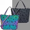 Sac à main lumineux pour femmes, grand sac holographique réfléchissant géométrique, sacs à bandoulière matelassés pour femmes, 2|26,79 €|OKKO MODE