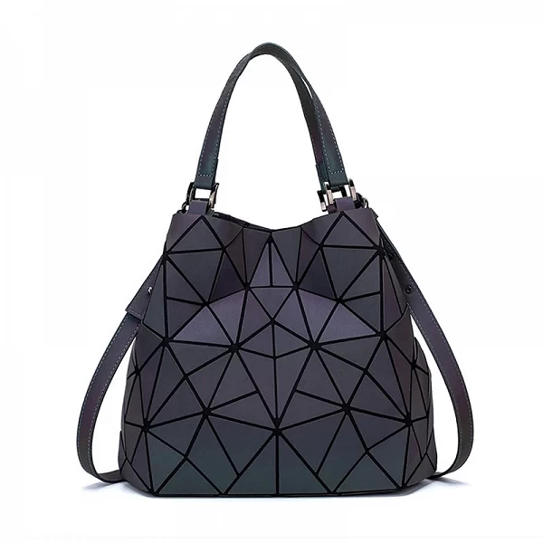 Sac à main lumineux pour femmes, grand sac holographique réfléchissant géométrique, sacs à bandoulière matelassés pour femmes, 2|26,79 €|OKKO MODE