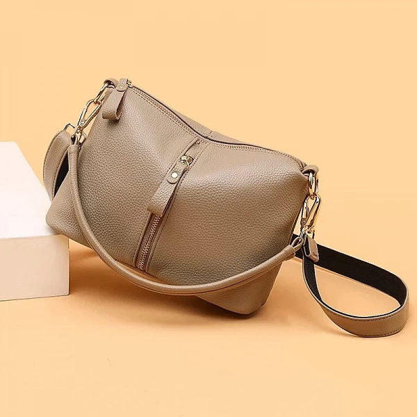 Sacs à bandoulière de luxe en cuir véritable pour femmes, sac à main de haute qualité, solide, vache, messager, sac fourre-tout,|23,03 €|OKKO MODE