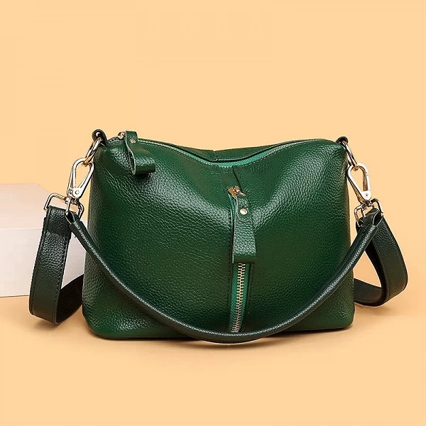 Sacs à bandoulière de luxe en cuir véritable pour femmes, sac à main de haute qualité, solide, vache, messager, sac fourre-tout,|23,03 €|OKKO MODE