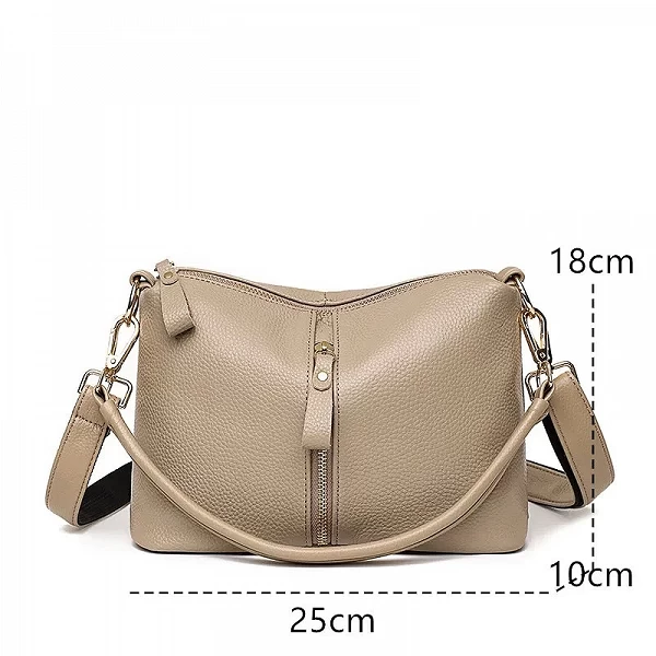 Sacs à bandoulière de luxe en cuir véritable pour femmes, sac à main de haute qualité, solide, vache, messager, sac fourre-tout,|23,03 €|OKKO MODE