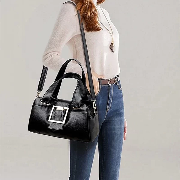 Sacs à main de luxe en cuir PU pour femmes, sacs de créateurs de marque, grande capacité, fourre-tout de voyage, sac à main femm|20,09 €|OKKO MODE