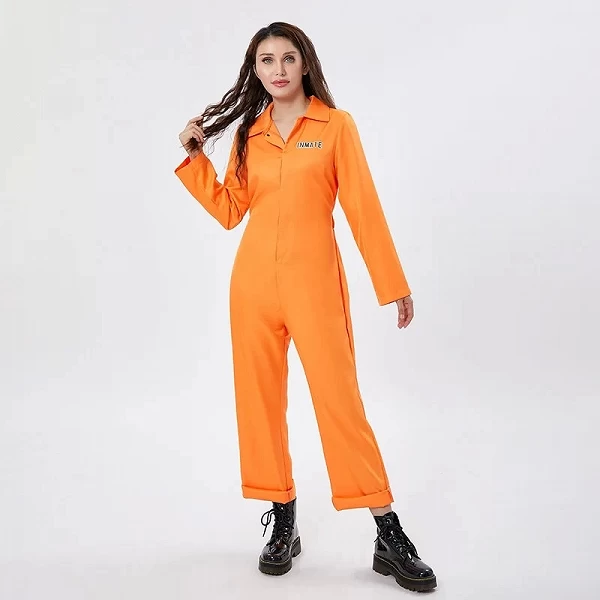 Déguisement Combinaison de Prison Orange pour Halloween - Jeu de Rôle Adulte|19,79 €|OKKO MODE