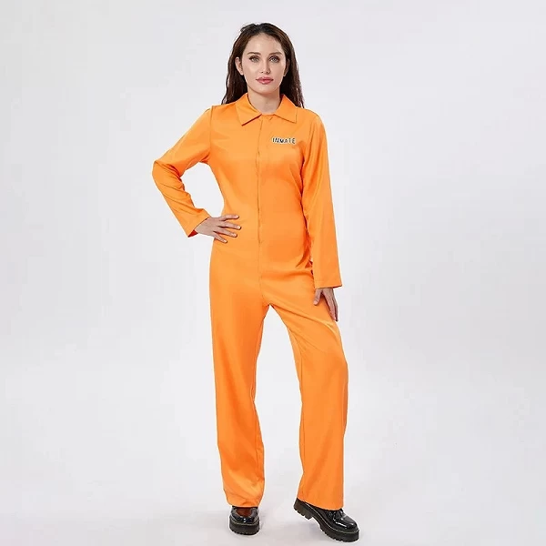 Déguisement Combinaison de Prison Orange pour Halloween - Jeu de Rôle Adulte|19,79 €|OKKO MODE