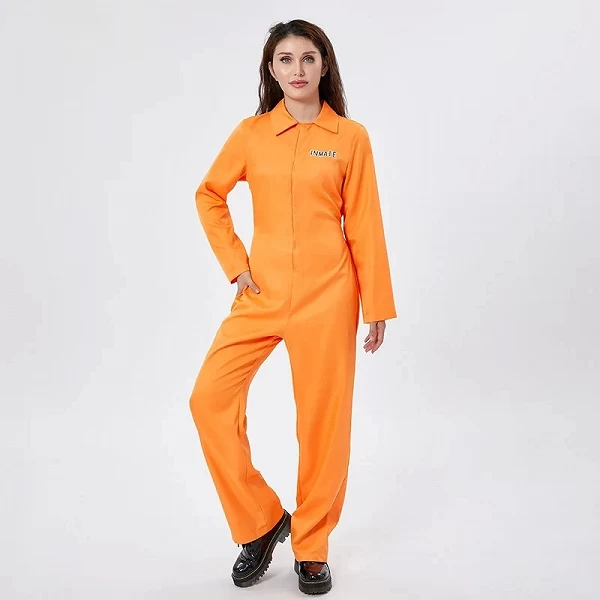 Déguisement Combinaison de Prison Orange pour Halloween - Jeu de Rôle Adulte|19,79 €|OKKO MODE