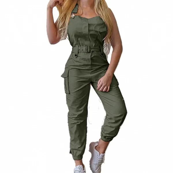 Combinaison Cargo Taille Haute pour Femmes - Tendance de la Rue et Confortable|12,99 €|OKKO MODE