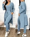 Ensemble jumpsuit et manteau Wstring Pocket Design pour femme - Style fashion et confort assurés|15,99 €|OKKO MODE