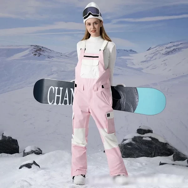 Pantalon de ski à bretelles unisexe, combinaison de neige nuit vent et neige style couple|107,00 €|OKKO MODE