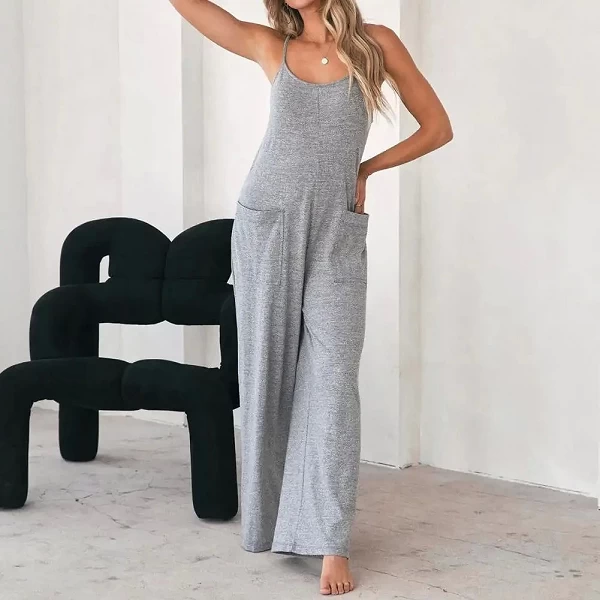 Combinaison en polyester pour femme avec poches - Confortable et tendance|12,05 €|OKKO MODE