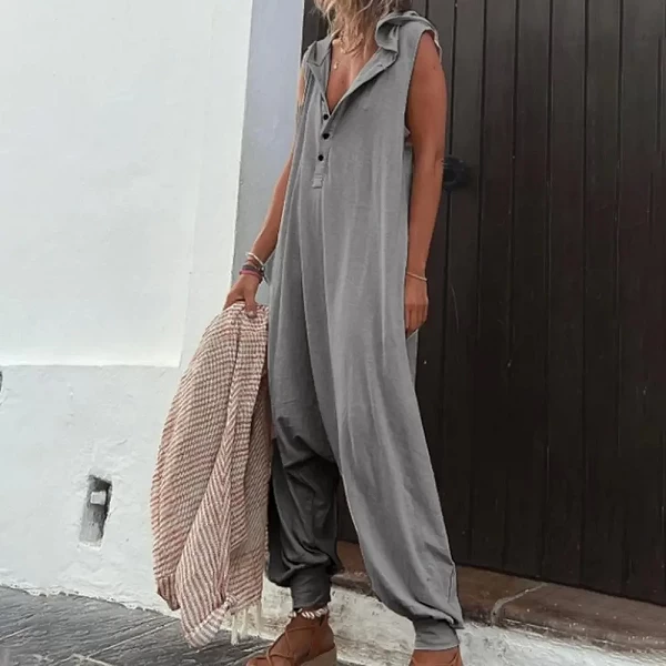 Salopette bohème en coton à rayures pour femmes - Tendance automne 2023 !|12,99 €|OKKO MODE