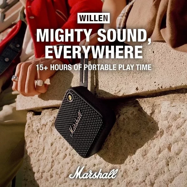 Marshall Willen-Haut-parleur Bluetooth portable sans fil d'origine, son de basse stéréo, haut-parleurs d'extérieur étanches IP67|36,20 €|OKKO MODE