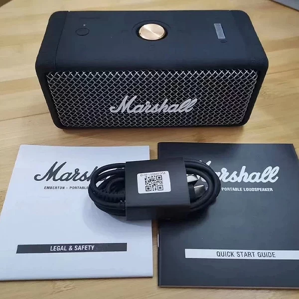 Haut-parleur Bluetooth sans fil MARSHALL EMBERBOU, étanche IPX7, basse stéréo, haut-parleur portable extérieur, original|67,15 €|OKKO MODE