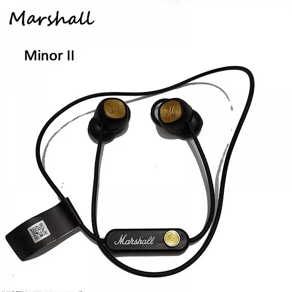 Marshall-Écouteurs sans fil Minor II, Bluetooth 5.0, microphone, aspiration magnétique, musique pop-rock, écouteurs d'origine|44,99 €|OKKO MODE