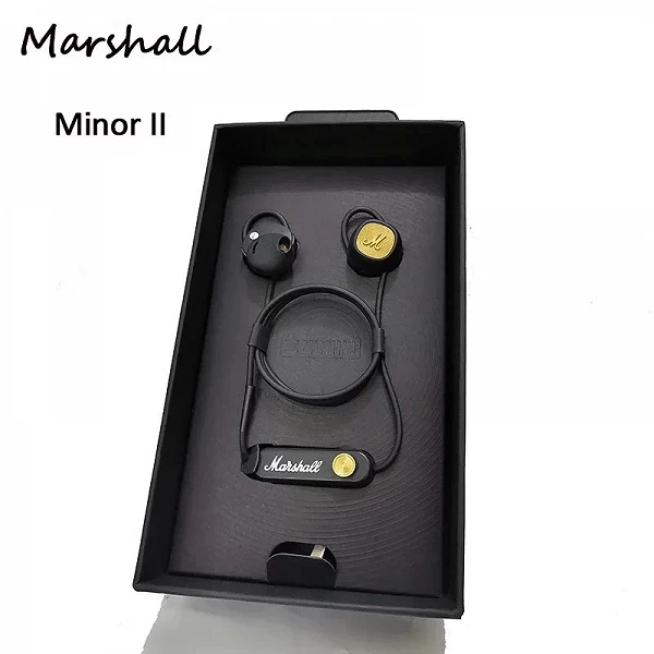 Marshall-Écouteurs sans fil Minor II, Bluetooth 5.0, microphone, aspiration magnétique, musique pop-rock, écouteurs d'origine|44,99 €|OKKO MODE