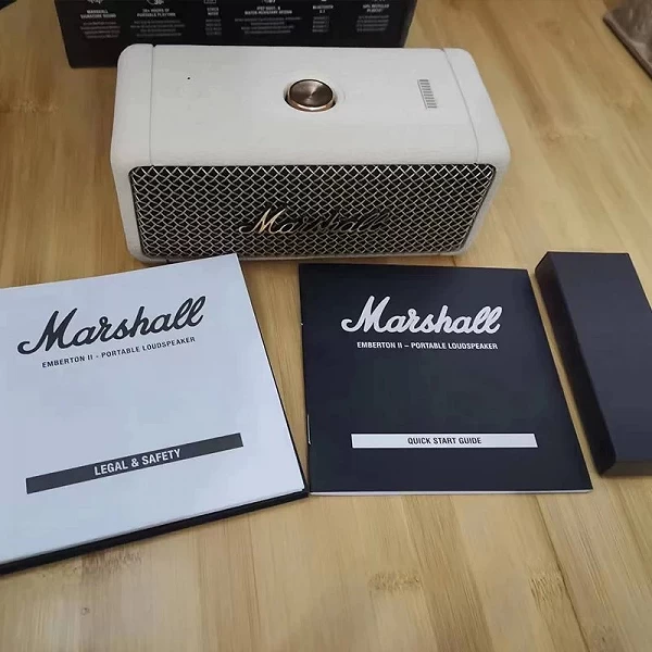 Marshall-Haut-parleur Bluetooth portable d'origine Emberton II, caisson de basses étanche IPX7, son de basse stéréo, version Ian|95,76 €|OKKO MODE