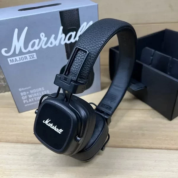 Marshall Major IV 4-Casque Bluetooth sans fil, Écouteurs classiques, Basses profondes, Pliable, Pop Rock, Rétro, Musique, Microp|78,64 €|OKKO MODE