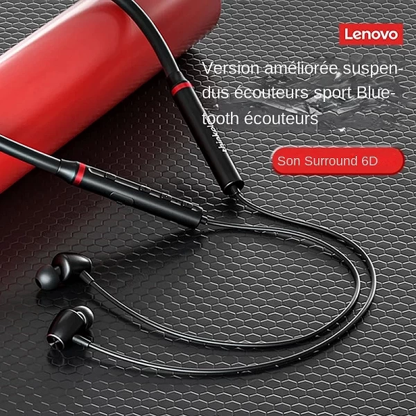 Lenovo – écouteurs Bluetooth HE05X, oreillettes étanches, son HIFI, bande de cou magnétique, casque d'écoute pour sport|9,00 €|OKKO MODE