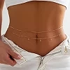 Ceinture de ventre avec pendentif étoile et lune, Strass Boho, Bijoux de corps Rave, accessoires Y2K - Summer Chain Belt|1,98 €|OKKO MODE