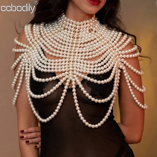 Bijoux de corps en perles pour femmes, taille réglable, châle sexy, colliers de la présidence, mode initiée au collier|27,05 €|OKKO MODE