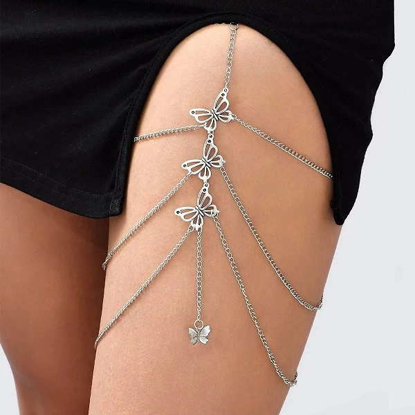 Chaîne multi-chaines européenne et américaine pour femme, ULélastique, cuisse BijouxNightclub, cadeau de fête de vacances - 1|1,98 €|OKKO MODE