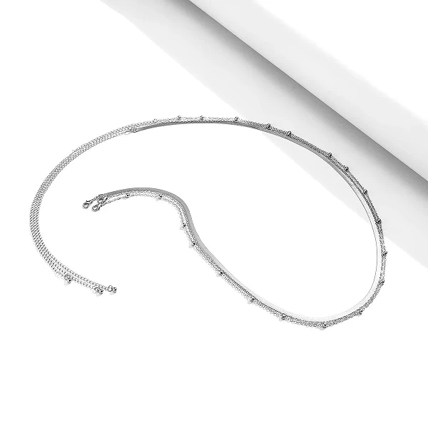 Multi-chaines sexy pour femmes, plaques simples or perles CCB Bijoux plage|2,00 €|OKKO MODE