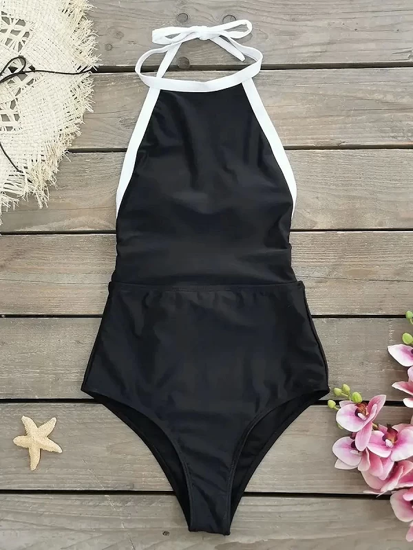 Maillot de bain une pièce pour femme, monokini de sport, push-up, taille haute, tenue de plage, nouvelle tendance 2024|18,90 €|OKKO MODE