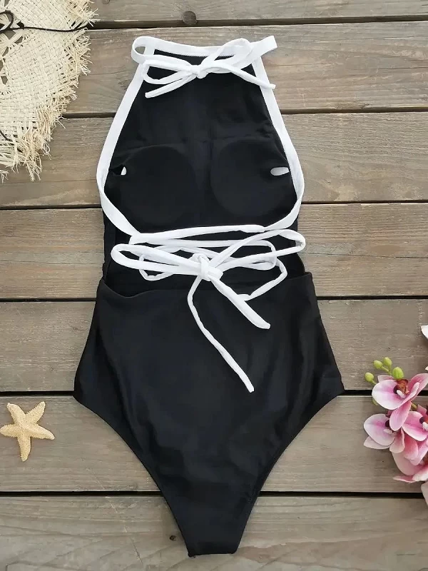 Maillot de bain une pièce pour femme, monokini de sport, push-up, taille haute, tenue de plage, nouvelle tendance 2024|18,90 €|OKKO MODE