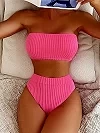 Maillot de bain deux pièces pour femmes, taille haute, bikini, ensemble, baigneur, baigneur, trempé, K5904|15,11 €|OKKO MODE