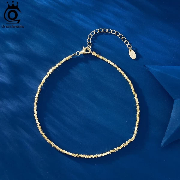 Bracelet de pied Bijoux plaqué Or ou Argent, collier Pépite Tendance Femme|25,19 €|OKKO MODE