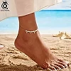 Perles d'eau douce Bracelet de cheville en argent 925 Bijoux élégants pour femme|19,97 €|OKKO MODE