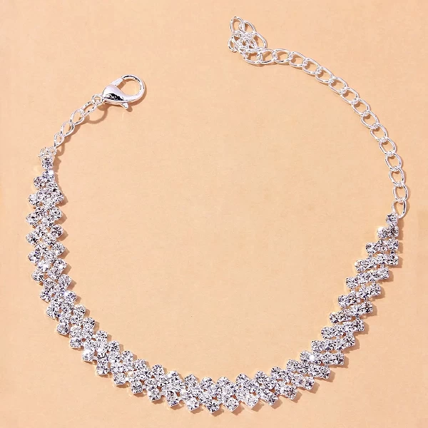 Bracelet de cheville brillant pour femme bijoux pied plage sandales nus or|3,01 €|OKKO MODE