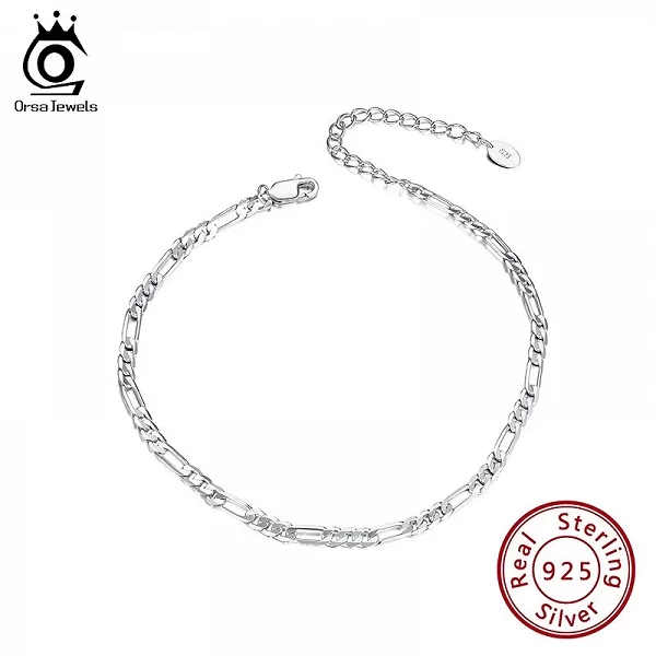 Bracelet de cheville en argent S925 design original JOSummer, bracelets de plage, rinçage - Bijoux Collections|18,87 €|OKKO MODE