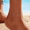 Bracelet de cheville en argent regardé 925 pour femme, bijoux ronds réglables, sandales pieds nus d'été, plages|21,99 €|OKKO MODE