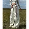 MEXZT-Pantalon de survêtement rayé pour femme, streetwear Y2K, pantalon cargo, jogging Harajuku à jambes larges, taille haute, b|17,94 €|OKKO MODE