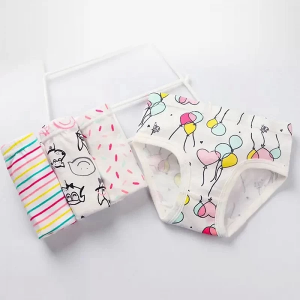 Ensemble de Culottes en Coton Respirant pour Fille | 3 Pièces, Taille 2-10 ans|1,98 €|OKKO MODE