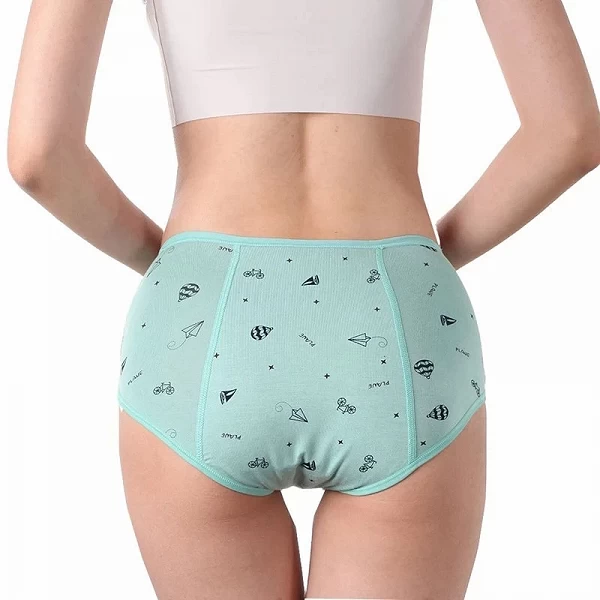 Culotte Menstruelle en Coton Imperméable pour Adolescente avec Dessin Animé Anti-Fuite|3,96 €|OKKO MODE