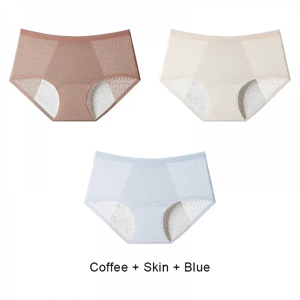 Culotte Menstruelle Ultra Fine Anti-Fuite pour Femme, Sous-Vêtement Sexy, Lingerie, Slip Triangulaire Sans Couture, 3 Pièces/Ens|7,99 €|OKKO MODE