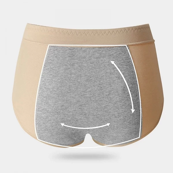 Culotte menstruelle taille haute pour femme, culotte physiologique, sous-vêtement anti-fuite, pantalon menstruel, coton respiran|11,10 €|OKKO MODE