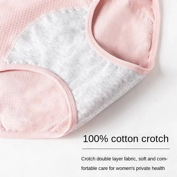 Culotte Menstruelle en Coton pour Femme, Sous-Vêtement Physiologique, Taille Moyenne|2,00 €|OKKO MODE