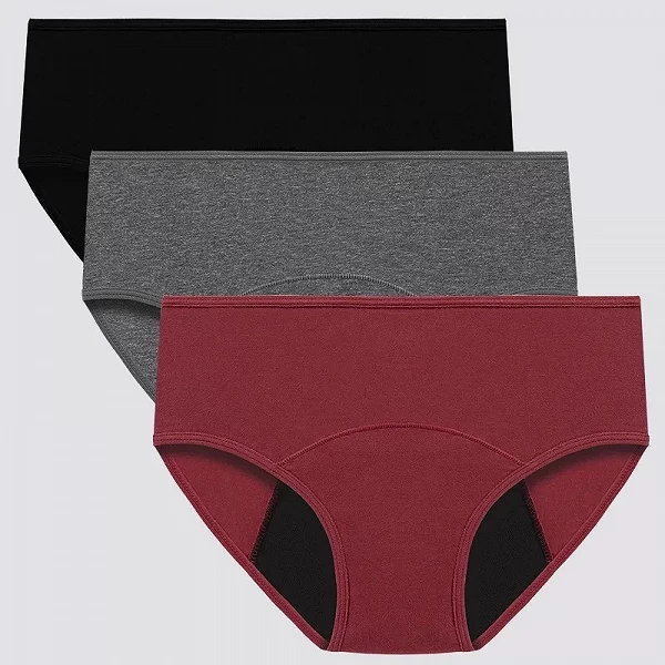 Culotte menstruelle confortable pour femmes, sous-vêtement physiologique, culotte anti-fuite, en coton, Lingerie de période|2,00 €|OKKO MODE