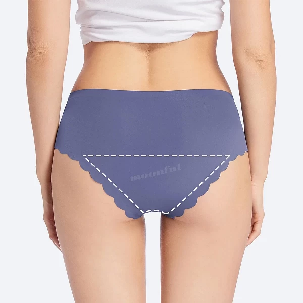 Culotte menstruelle sans couture pour femme, sous-vêtement absorbant,culottes menstruelles femme flux abondant, taille basse cul|13,00 €|OKKO MODE