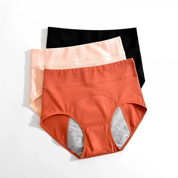 Culotte en Coton à la Mode pour Femme, Sous-Vêtement Physiologique, Pantalon Menstruel, Solide et Respirant|2,00 €|OKKO MODE