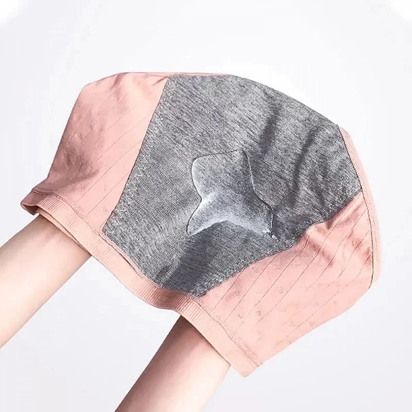 Culotte en coton pur pour femmes, sous-vêtement taille moyenne avec poche, anti-fuite, physiologique, période menstruelle|2,00 €|OKKO MODE