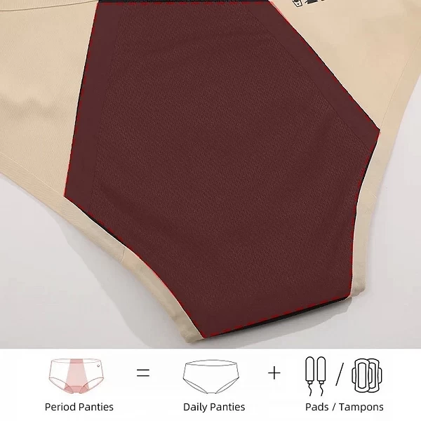 Culotte Menstruelle pour Femme, Sous-Vêtement Vert, Sexy, Respirant, Multicouche, Slip Physiologique, Lingerie Sanitaire|4,97 €|OKKO MODE