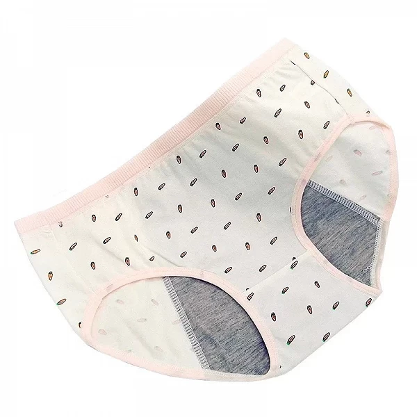 Culotte en gaze étanche pour femme, slip en coton, caleçon de dessin animé, sous-vêtement de période physiologique, vêtements me|4,49 €|OKKO MODE