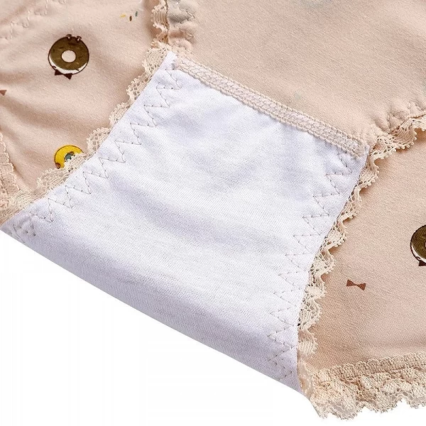 Culotte en gaze étanche pour femme, slip en coton, caleçon de dessin animé, sous-vêtement de période physiologique, vêtements me|4,49 €|OKKO MODE