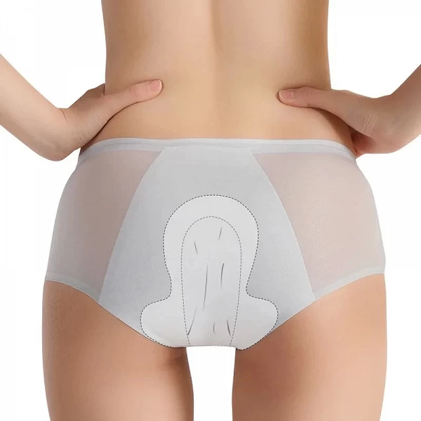 Culotte menstruelle en coton absorbant pour femme, slip anti-fuite, sous-vêtement physiologique confortable, caleçon menstruel, |2,04 €|OKKO MODE