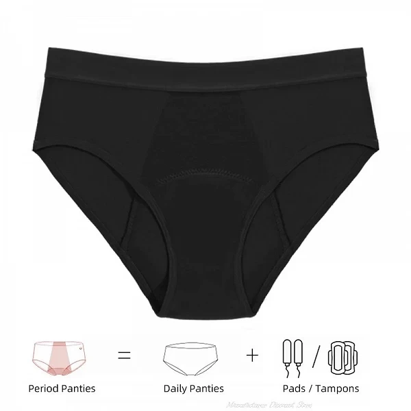 Bas de bikini à 4 couches pour femmes, maillots de bain pour la natation, sous-vêtements menstruels étanches, pantalons de bain |7,19 €|OKKO MODE